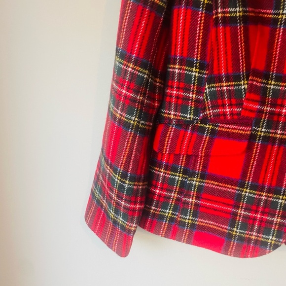 Talbots Red Plaid Blazer NWT - Picture 3 of 8